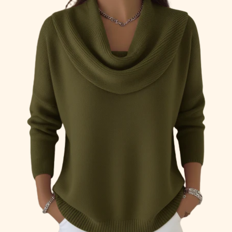Julia | Draped Neck Jumper