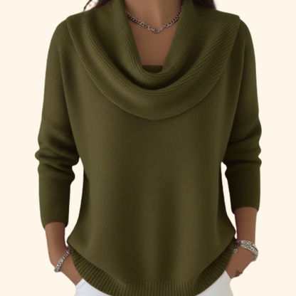 Julia | Draped Neck Jumper