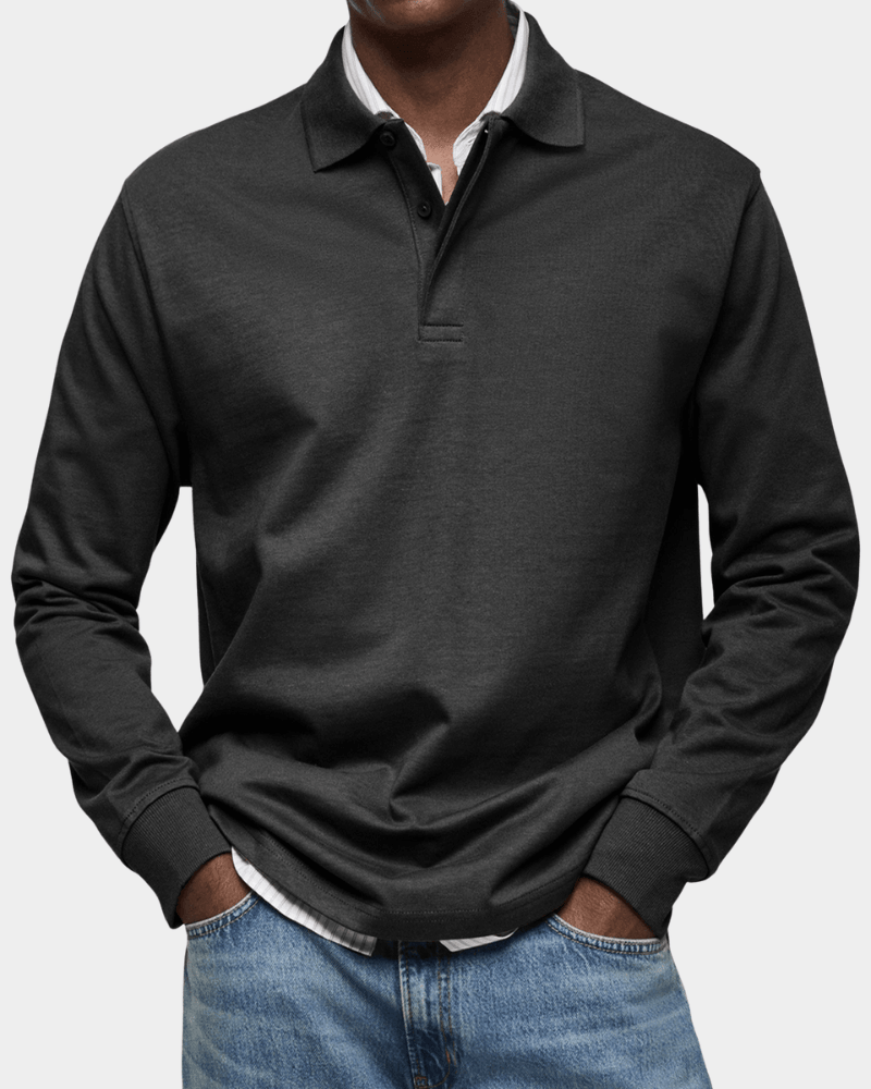 Men's Textured Knit Polo Shirt - image 3