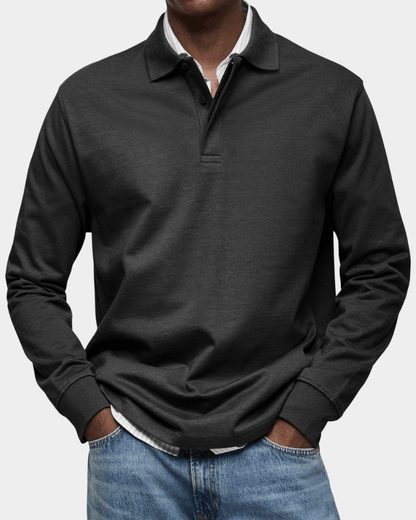 Men's Textured Knit Polo Shirt - image 3