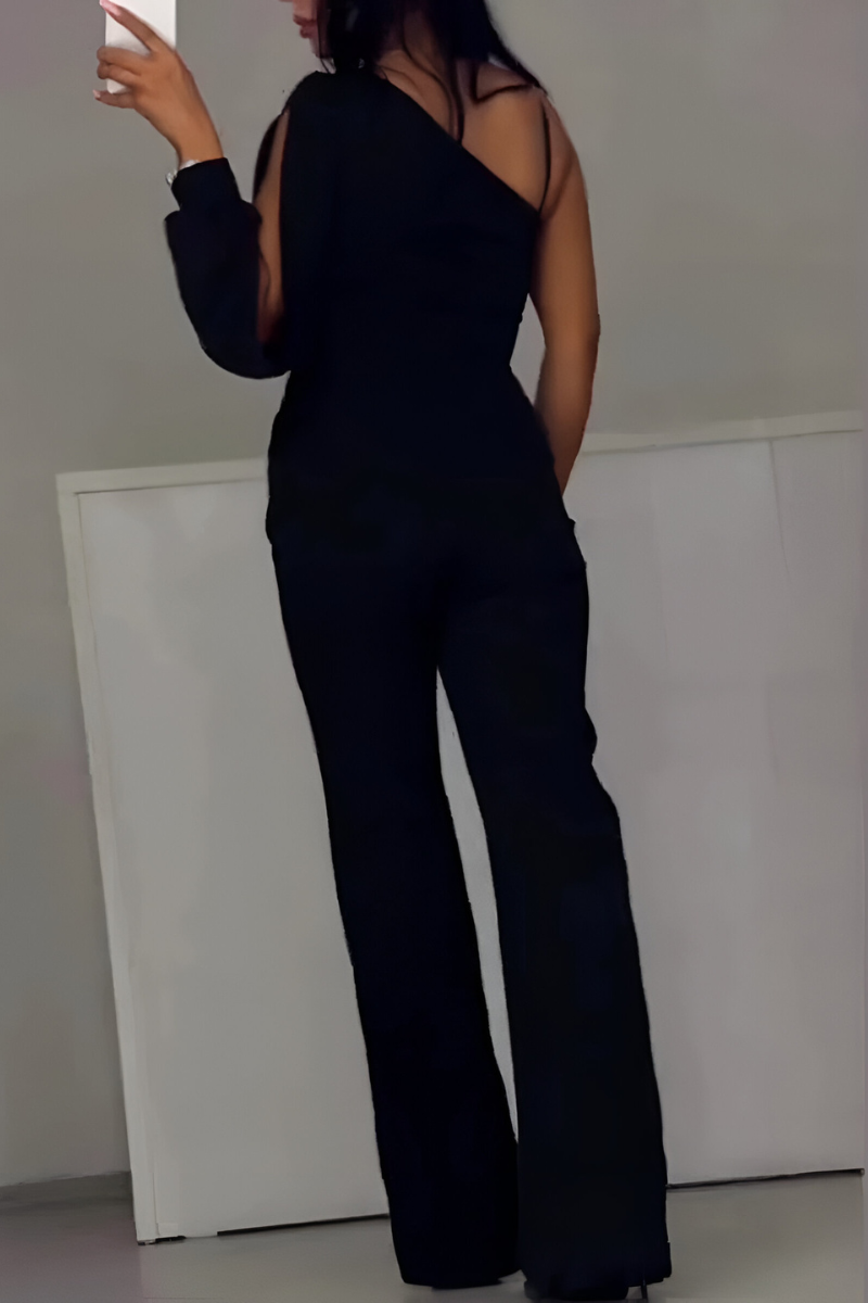 Women's Wide-Leg Jumpsuit in Black - image 3