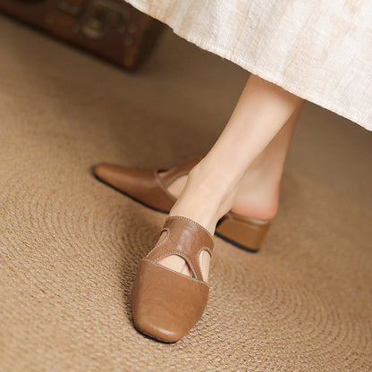 Wynne | Elegant Block-Heel Mules