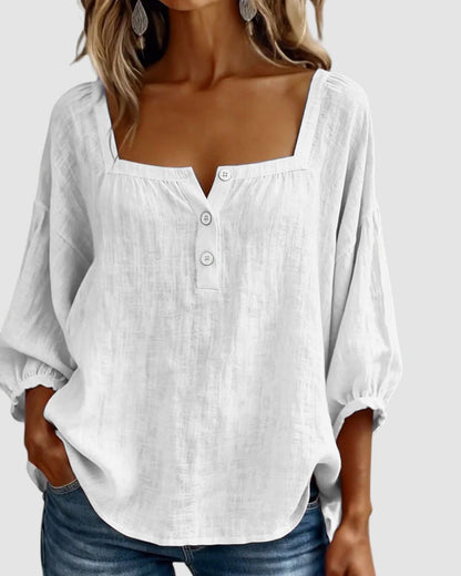 FABIANA | SQUARE NECK BLOUSE