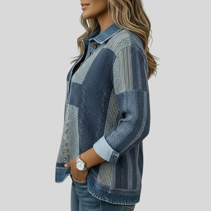Meridell™ | Colourblock Print Sweatshirt