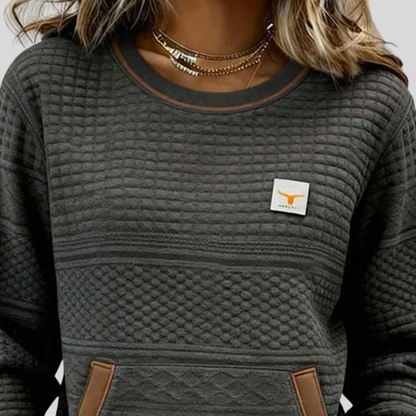 Noelle™ | Crew Neck Colourblock Sweatshirt
