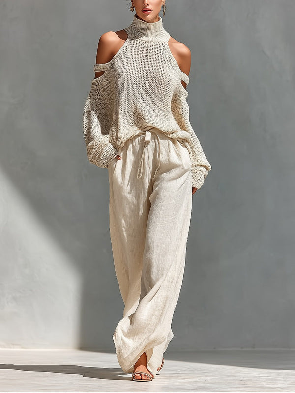 Anthea | Relaxed Cold-Shoulder Two-Piece Set