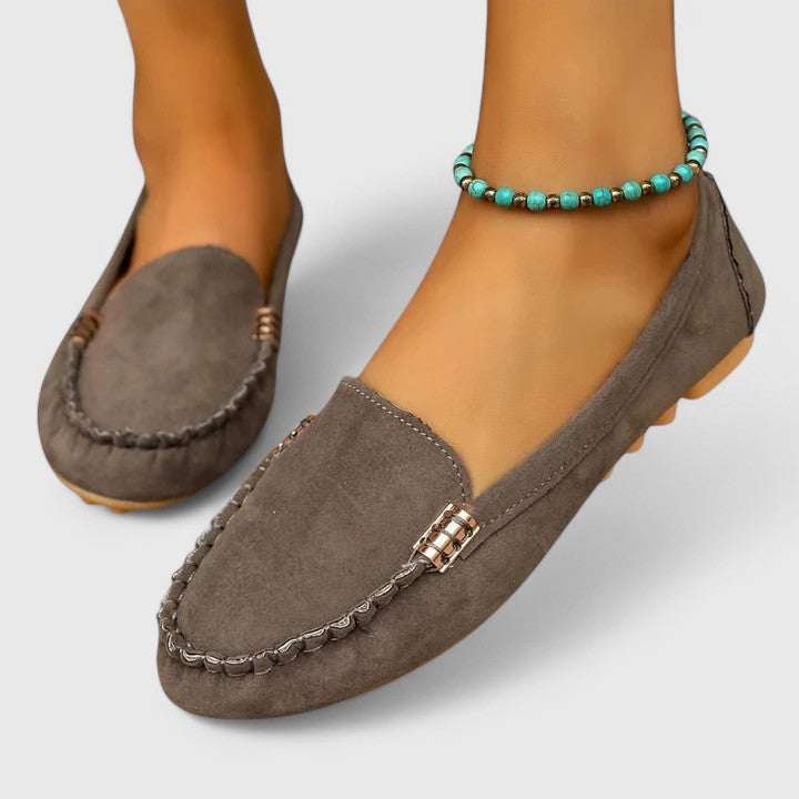 KARLENE - Embellished Slip-On Loafers