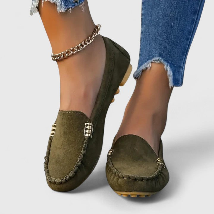 KARLENE - Embellished Slip-On Loafers