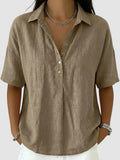 TINA | COLLARED BUTTON BLOUSE
