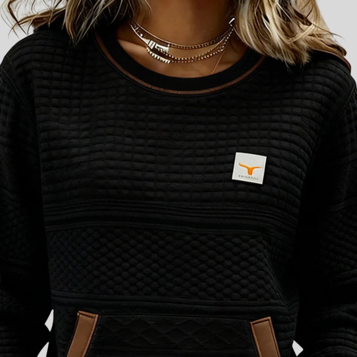 Noelle™ | Crew Neck Colourblock Sweatshirt