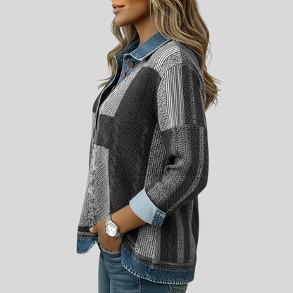 Meridell™ | Colourblock Print Sweatshirt