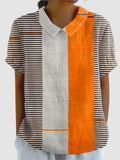 LENY | COLOUR BLOCK STRIPED T-SHIRT