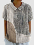 LARA | ABSTRACT DOTS AND LINES T-SHIRT