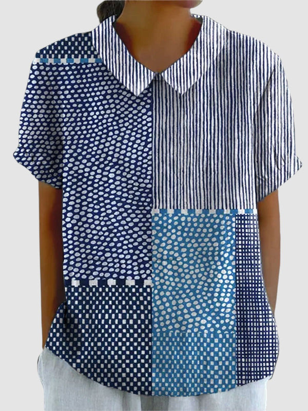 ALLIA | PATCHWORK PRINTED T-SHIRT