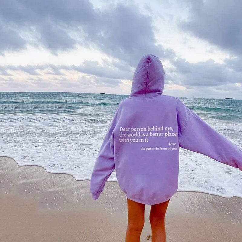 Women's 'Dear Person Behind Me' Slogan Hoodie - image 8
