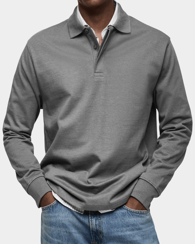 Men's Textured Knit Polo Shirt - image 5