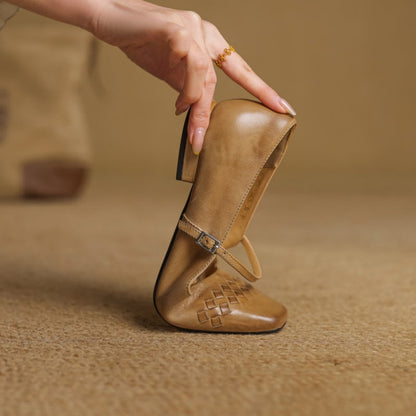Marlow | Square-Toe Mary Jane Flats