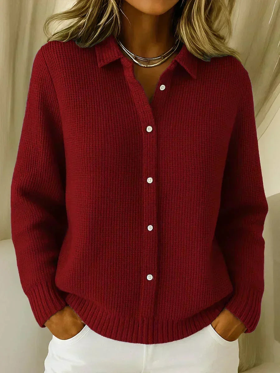 Carmela | Textured Knit Jacket with Buttons