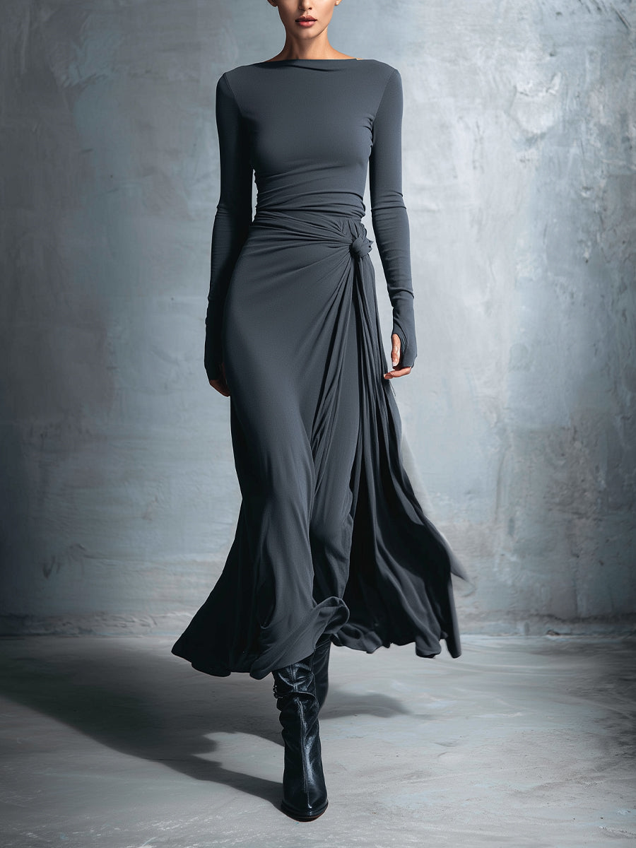 Naomie | Maxi Dress with Side Knot