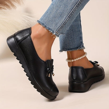 ROSALIE - Bow Slip-On Loafers