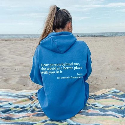 Women's 'Dear Person Behind Me' Slogan Hoodie - image 7