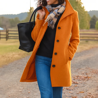 Women's Long Button-Front Winter Coat - image 7