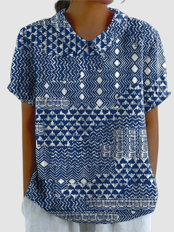 ZAVIERA | TRIBAL PRINTED T-SHIRT