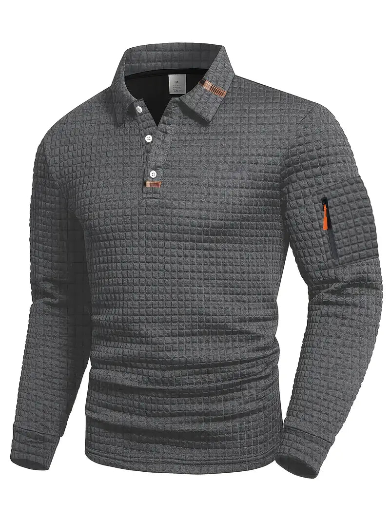 Men's Quilted Casual Jumper - image 3