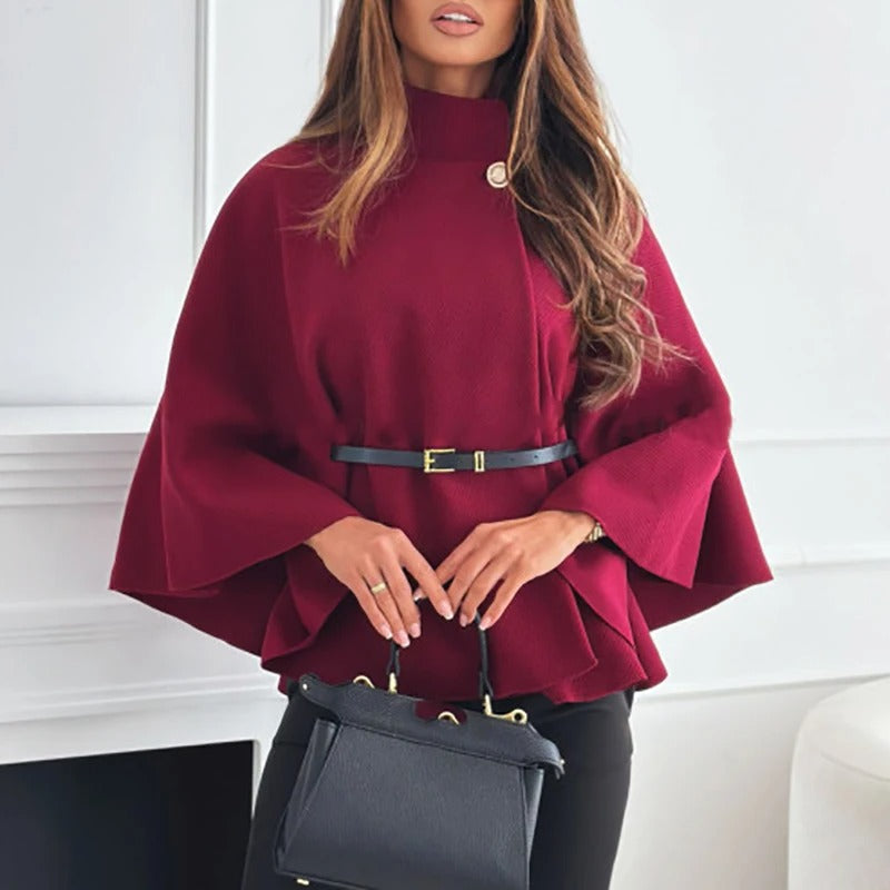 Women's Cape Top with Tie Belt - image 4