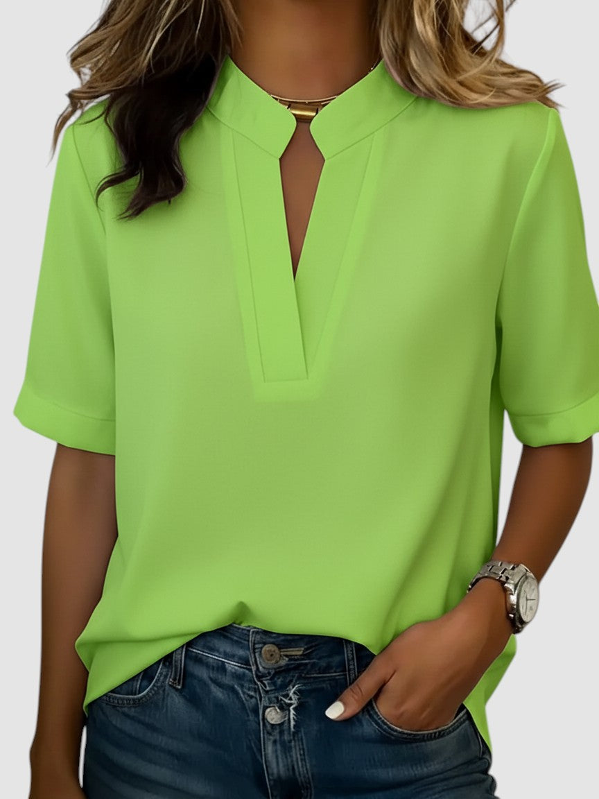 PAULA | ELEGANT V-NECK BLOUSE