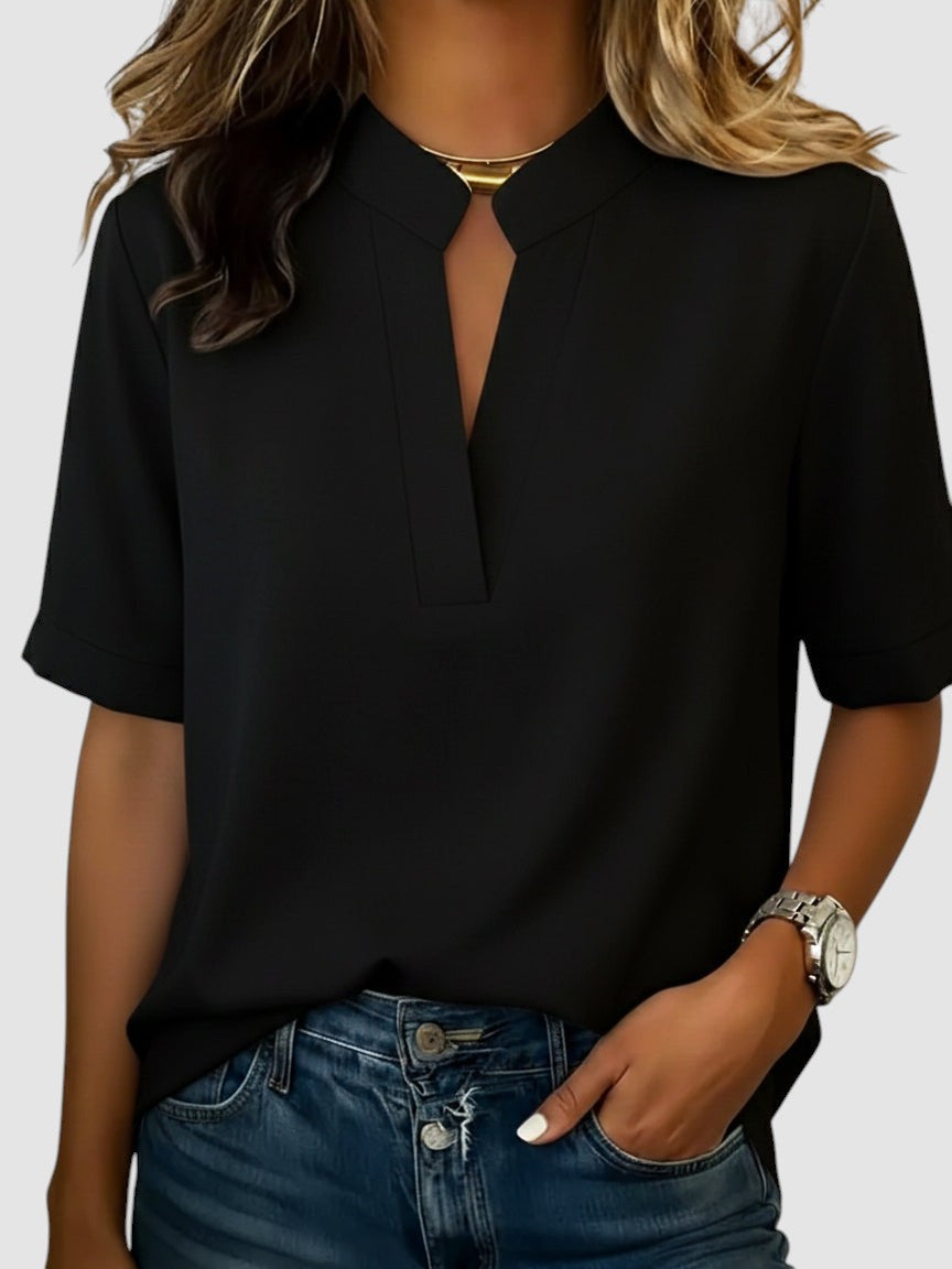 PAULA | ELEGANT V-NECK BLOUSE