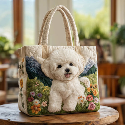 Padded Artisan Tote Bag - Enchanted Dog