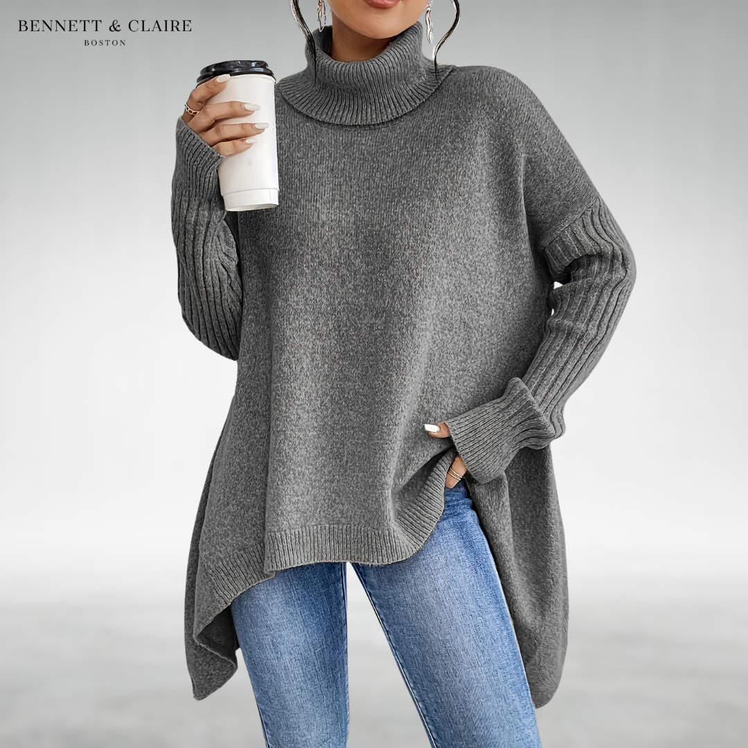 Women's Turtleneck Jumper with Loose Fit - image 4