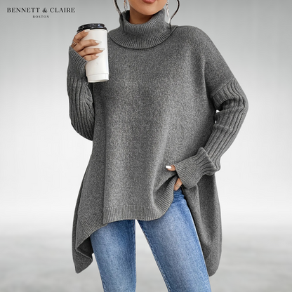 Women's Turtleneck Jumper with Loose Fit - image 4