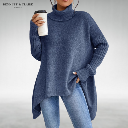 Women's Turtleneck Jumper with Loose Fit - image 1