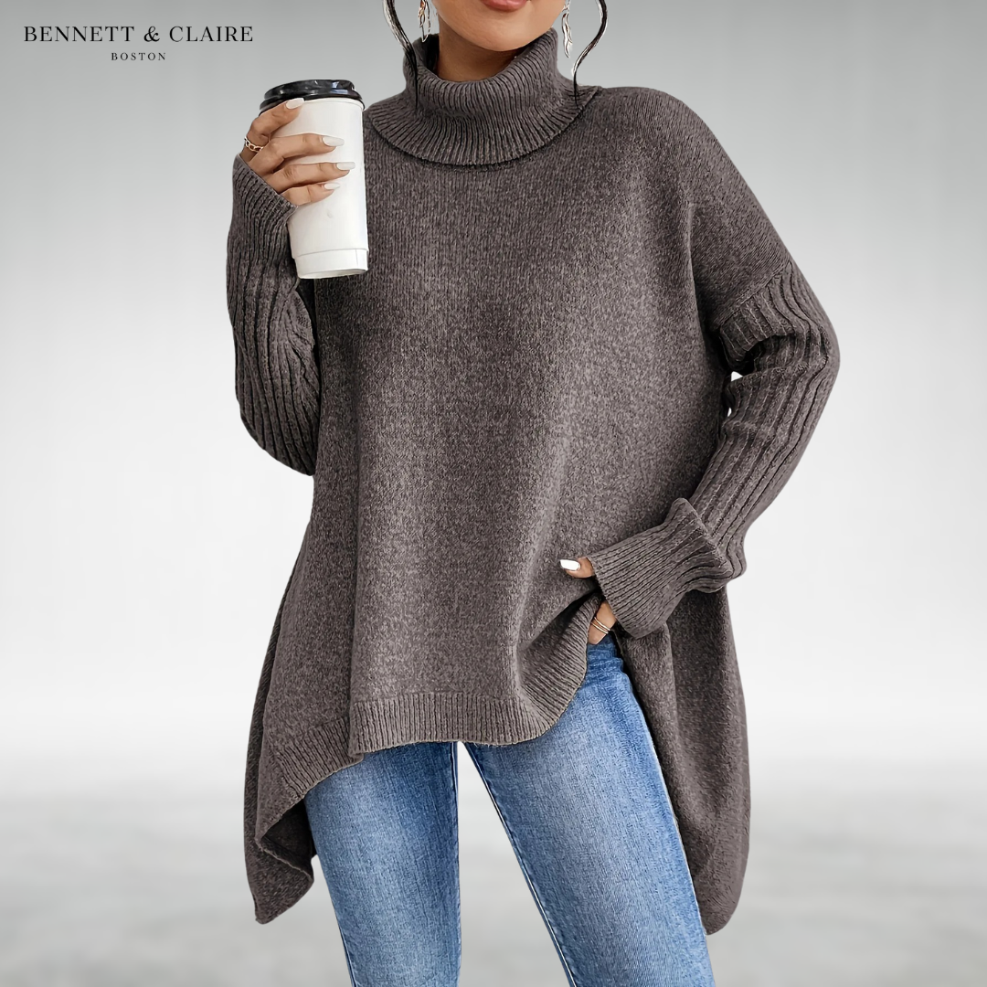 Women's Turtleneck Jumper with Loose Fit - image 5