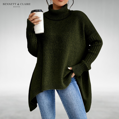 Women's Turtleneck Jumper with Loose Fit - image 2