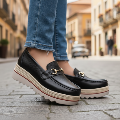 CLEMENS - Lug Sole Clasp Loafers