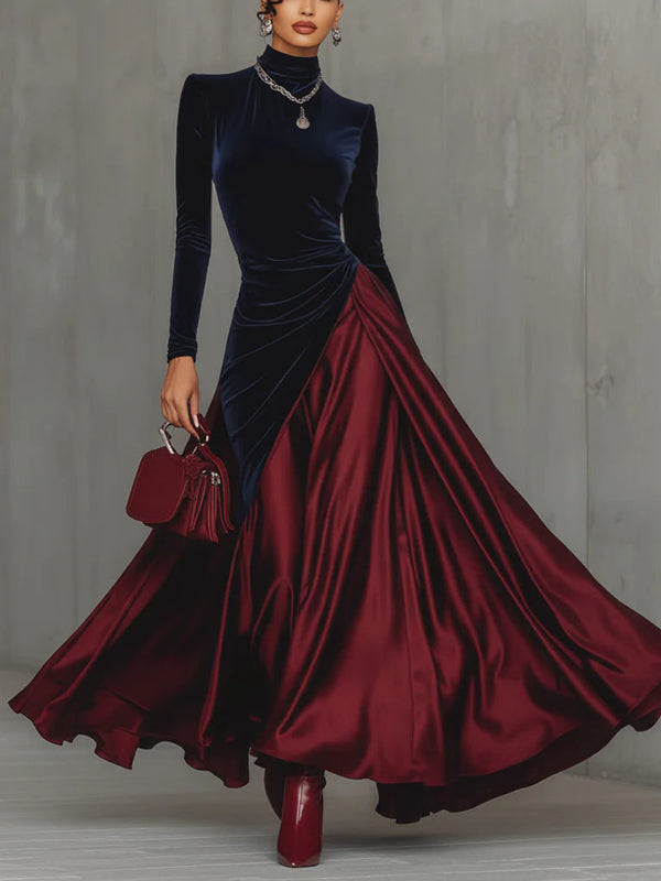 Lucrèce | Two-Tone Long Dress