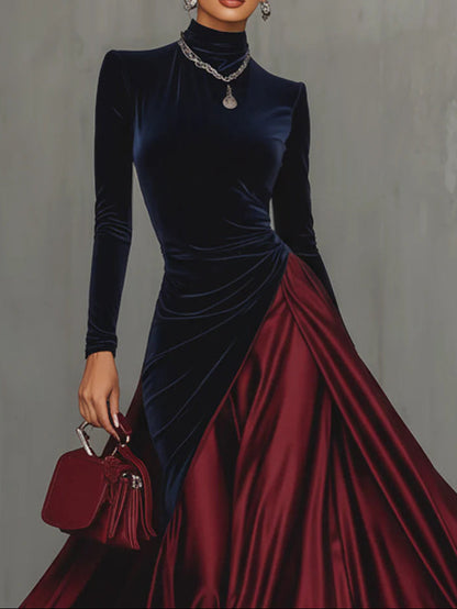 Lucrèce | Two-Tone Long Dress