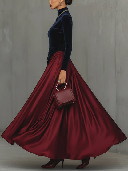 Lucrèce | Two-Tone Long Dress