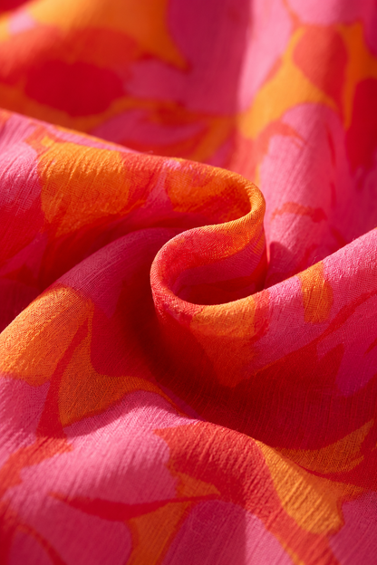 Olympe | Fluid Dress in Pink and Orange