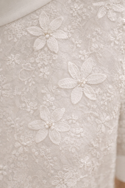 VENEZIA™ - Embroidered High-Neck Blouse