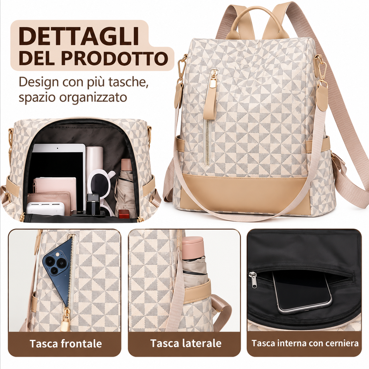 Eufemia | Convertible Anti-Theft Backpack