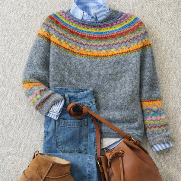 Emily™ | Heritage Nordic Knit Sweater