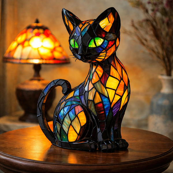 Emerald Cat Lamp