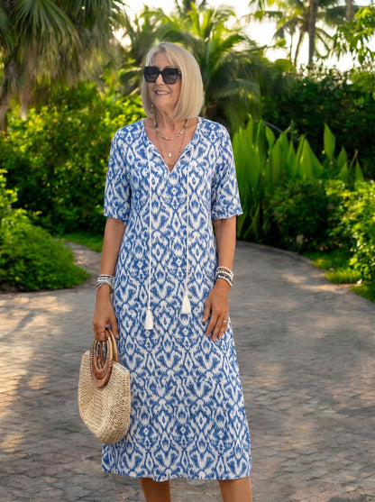 Luna | Relaxed Boho Style Midi Dress
