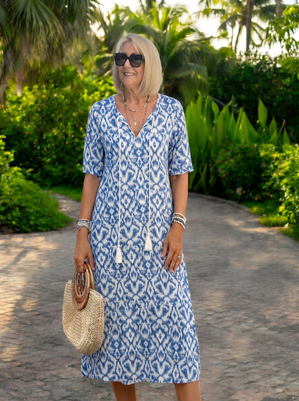 Luna | Relaxed Boho Style Midi Dress