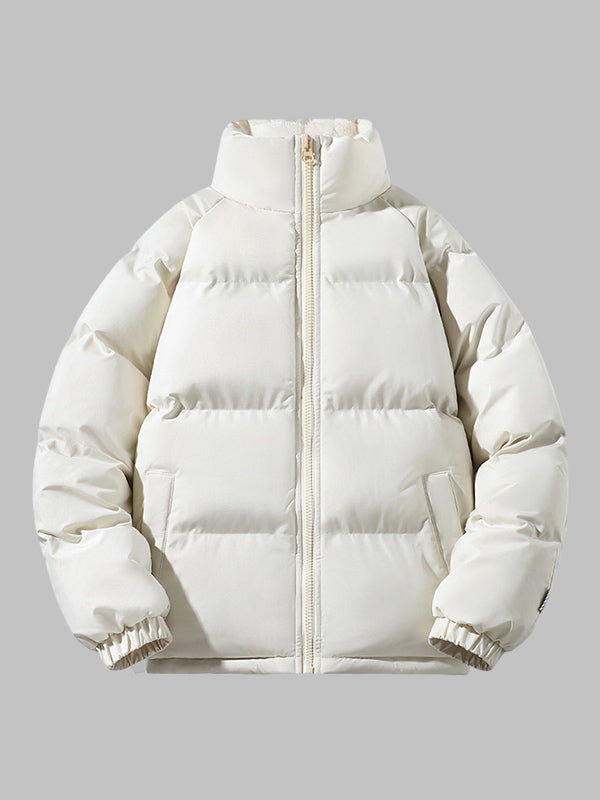 Women's Lined Puffer Jacket - cream