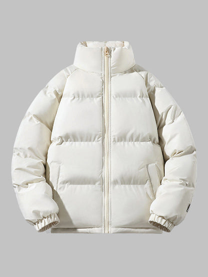 Women's Lined Puffer Jacket - cream